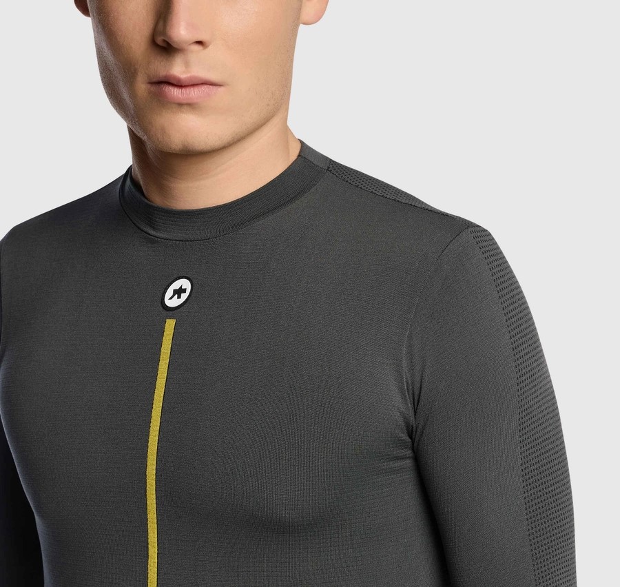 Assos Spring Fall P1 LS Men's Skin Layer | Anthracite Grey